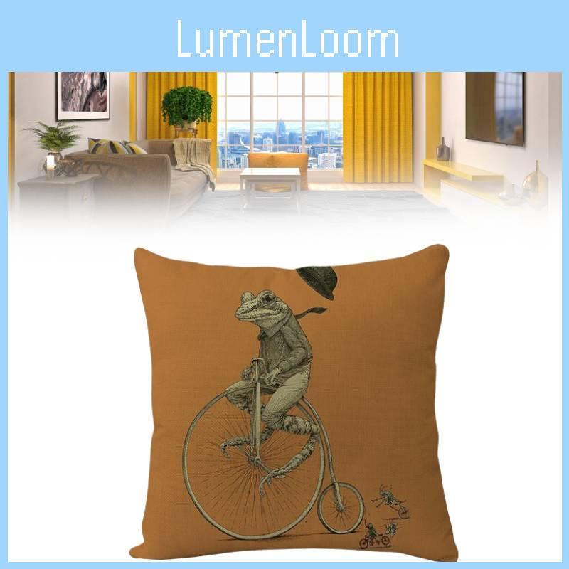 Животное Мультяшная Зебра Льняная Наволочка Для Дивана Декор 45х45см