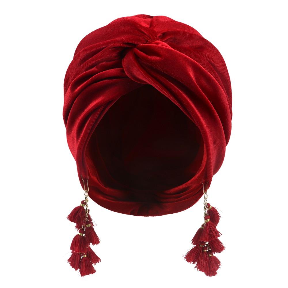 Tassel Fashionable Fringe Hat Solid Color Beanie Hat Simple Sunscreen Beach Hats Lady