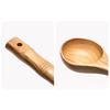 Japanese Style Hand Carved Heat-Resistant Wooden Spoon Bamboo Long Handle Rice Spoon Kitchen Tools