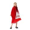 Halloween Children's Costume Little Red Riding Hood Cloak Cloak Christmas Show Children's Clothing Pastoral Santa Dress