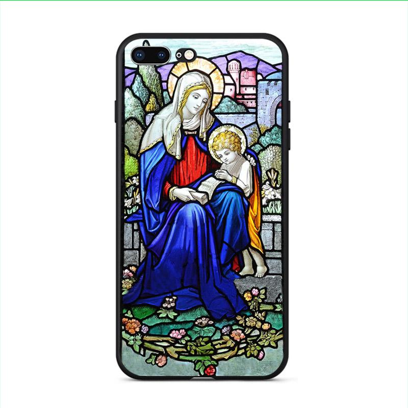 Уникальный чехол для телефона «Благословенная Дева Мария» для Iphone 11 pro X XS Max XR 7 8 Plus 5 5S SE 2020, персонализированный чехол из ТПУ с мягкой задней панелью