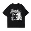 Y2K Cotton T-Shirt Grunge Goth Harajuku Graphic Print T-Shirt Hip Hop Street Loose Short Sleeve T-Shirt Punk Vintage Top T-Shirt