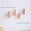 Back Wall Door Rack: Practical Wooden Hook & Shelf for Clothes, Hats, and Key Storage