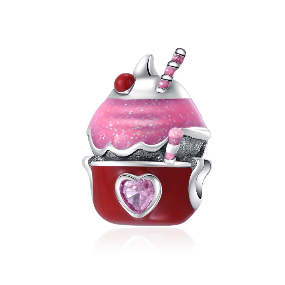 Новые медные подвески-бусины Кекс Кофе Пиво Клубника Авокадо Шоколад Арбуз Подходят для браслета Ожерелья DIY Украшения