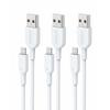 Anker PowerLine II Lightning USB Cable MFi Certified Ultra Durable Compatible with iPhone 14 / 13 / 12 / SE (3rd Generation) / iPad (0.9m White X 3)