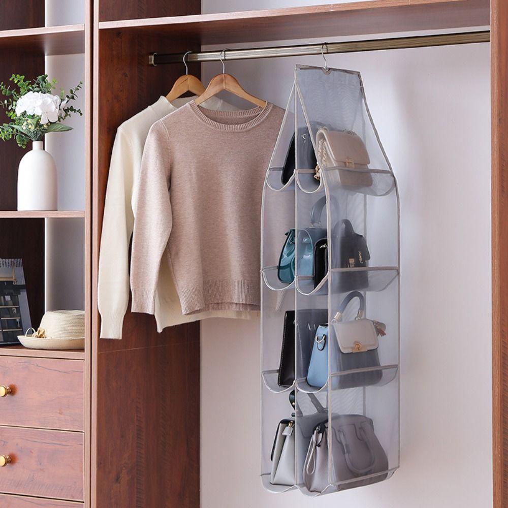 Organizer Space Saving Dust-Proof Bag Storage Rack Handbag Storage Handbag Organizer Sundry Hanger