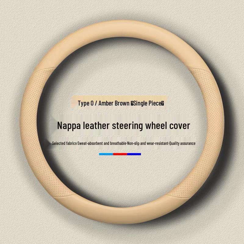 Genuine Leather Steering Wheel Cover for 2024 Z9gt & 2025 Denza D9 (N7/N8) Car Accessories