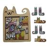 Unique Cat Shaped Wooden Puzzle Irregular Difficult Brain Teaser Educational Toys Creative Ideal Gift for Teens Boys Girls