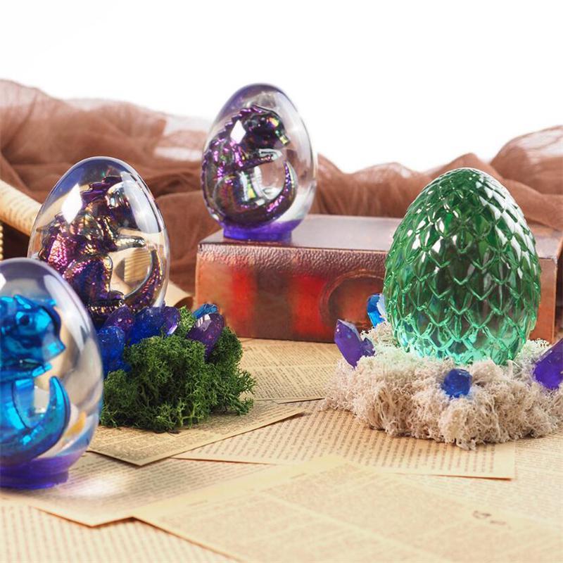 Многоразовая силиконовая форма для рукоделия: Формы дракона и яйца из эпоксидной смолы