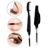 Beauty Eyelash Extension Tool Eyebrow Brush Dual-Head Foldable Mascara Separator Eyelash Metal Comb
