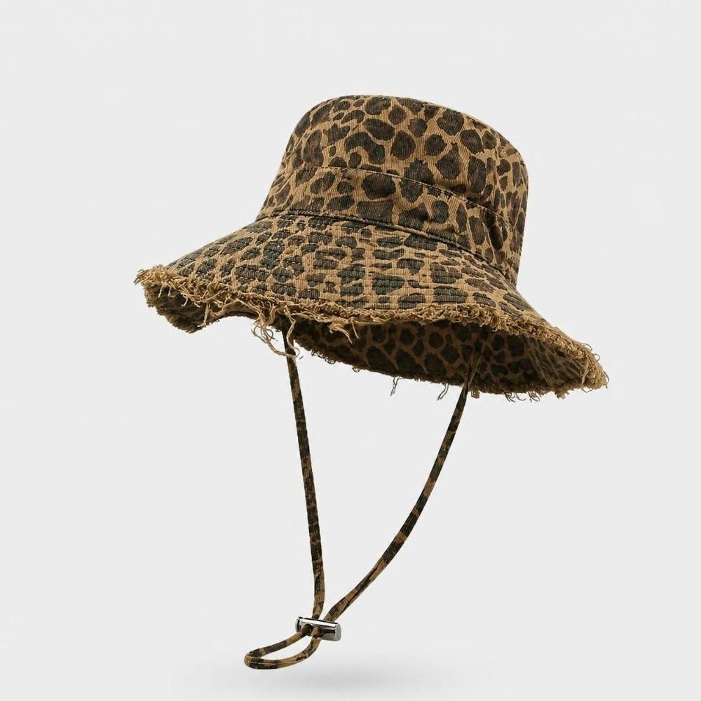 Large Brim Women's Fisherman Hat Distressed Washed Mountaineering Hat Basin Cap Music Festival