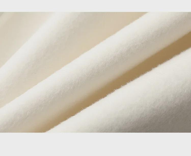 Women's Long Double-Faced Cashmere Coat - New Loose Woolen Design for Autumn/Winter 2024