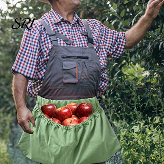 Tear-resistant Garden Bag Picking Storage with Adjustable Straps Orchard Gardening Tool Tear-Resistant Outdoor Foraging for Fruits Vegetables