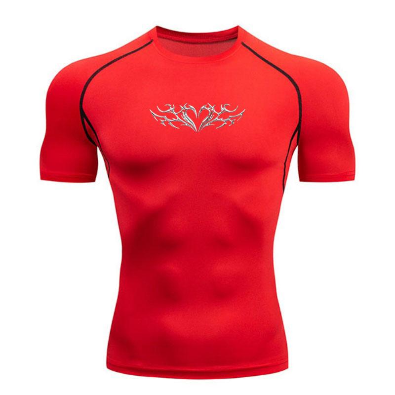 Men's Compression Athletic Workout T-Shirt, Quick Dry Sports