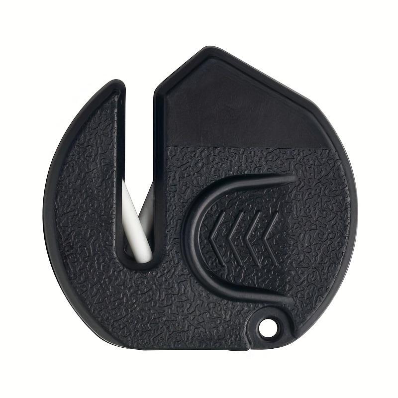 1 шт. Портативная мини-точилка для ножей - Быстрая и легкая заточка с эргономичной ручкой, Компактный прочный пластиковый дизайн Для