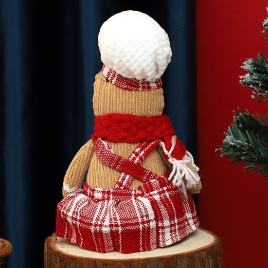 Пряничный человечек, кукла с длинными ногами, рождественская мягкая плюшевая игрушка, милая кухонная пряничная фигурка для мужчин и женщин, украшение на рождественскую елку