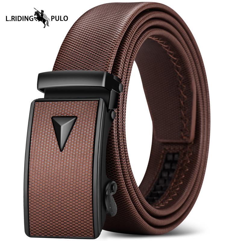 Men's Leather Belt High-end Automatic Buckle Versatile Simple Belt