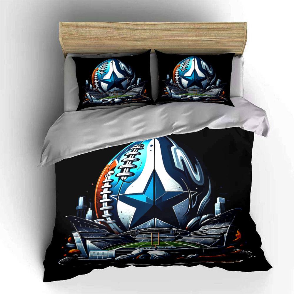 Football, star, stadium design. Bedding sets Duvet cover sets Duvet covers Pillowcases(1 * Duvet Cover 2 * Pillowcases without duvet insert)