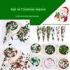 New Christmas Nail Snowflake Sequined Christmas Tree Star Sequined Glitter Mixed Nail Sequined Nail Art Decoration