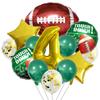 American Football Latex Aluminum Film Balloon Photo Props Football Super Bowl 32 Inch Numbers