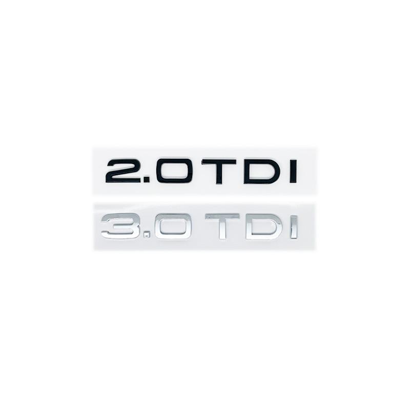 1Pc 3D ABS 2.0TDI/3.0TDI Displacement Badge Sticker - for A1/A3/A4/A5/A6/A7/A8/Q2/Q3/Q5/Q7 Trunk