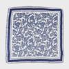 Blue and White Porcelain Print Satin Scarf - Fashionable Mom Style Accessory