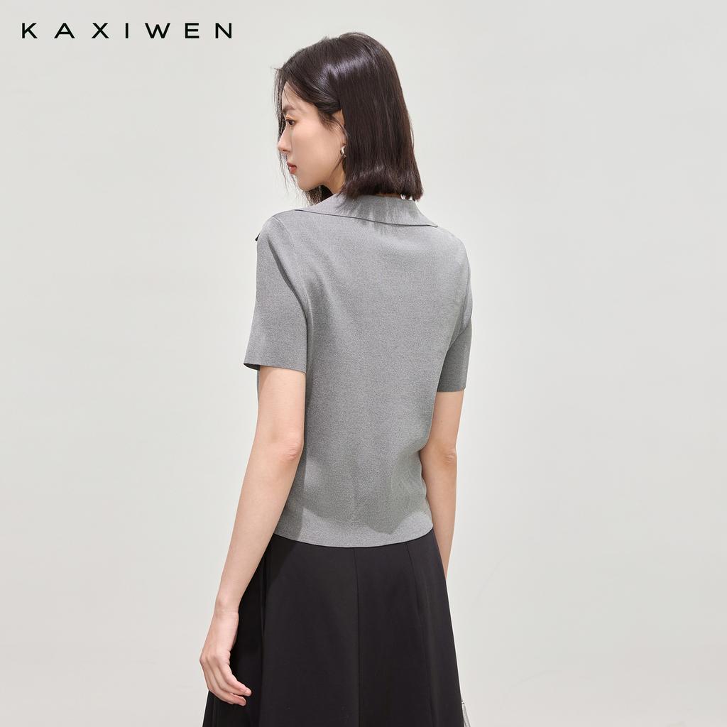 Heavenly Silk Waist Drawn Knitted Sweater