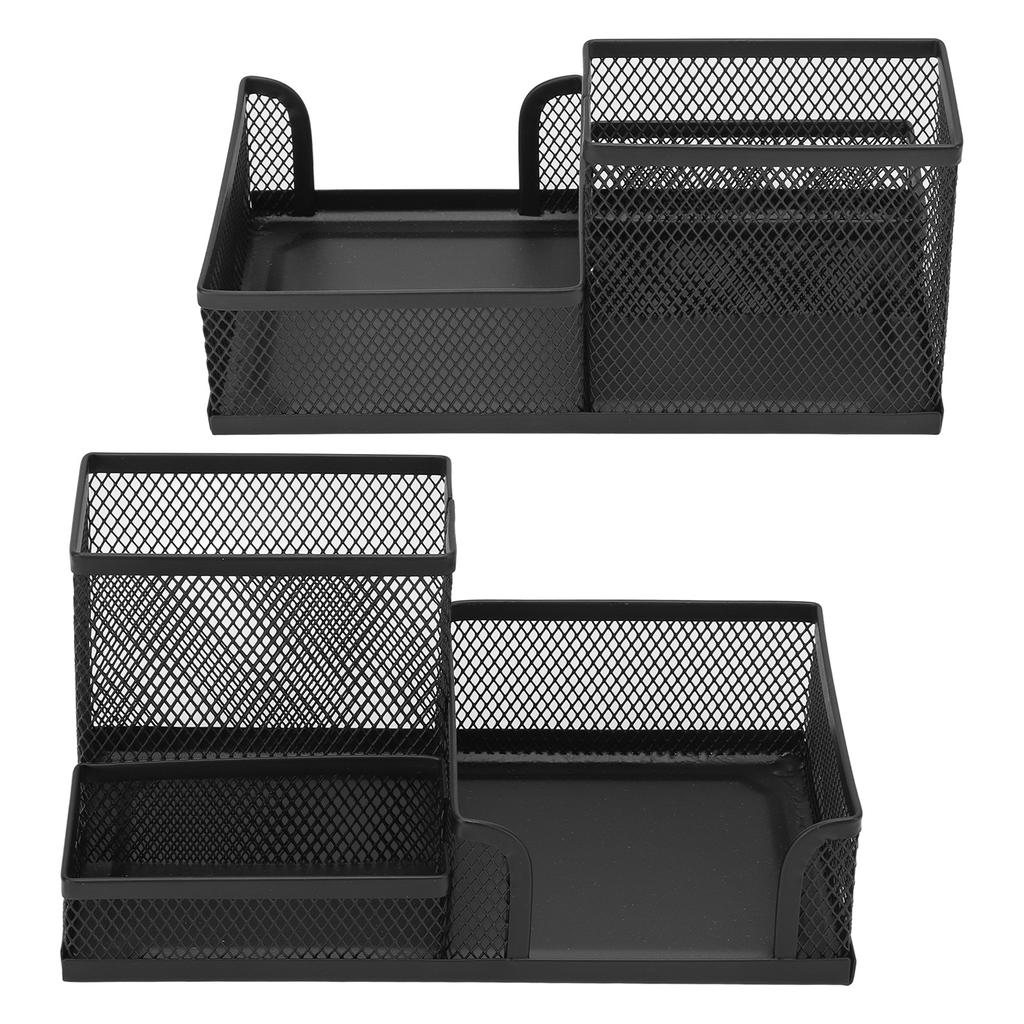 Органайзер для ручек, многофункциональный держатель для ручек, 3 отделения, прочный металлический, классический стиль, маленький