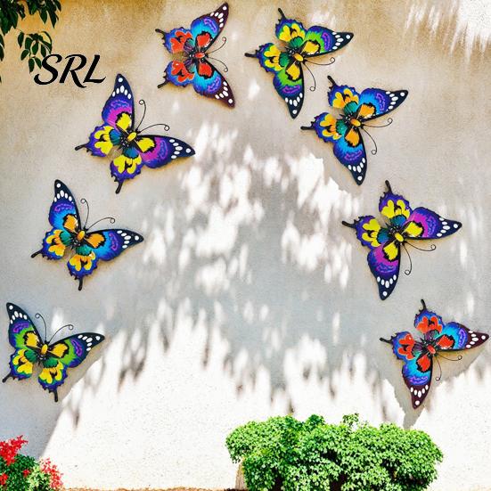 Indoor Wall Hanging Decor Metal Butterfly for Garden Yard Patio, Large Iron Artistic Decorations Art Sculpture, Outdoor Fence Farmhouse