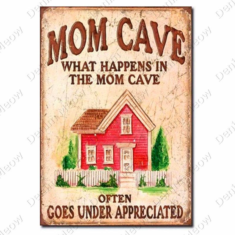 Женская пещерная табличка Добро пожаловать в мой сарай, винтажные металлические вывески, бар, паб, кафе, домашний декор, металлические пластины в пещере для мамы, забавный жестяной постер N368
