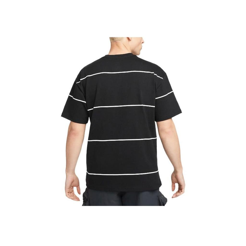 Nike SS22 ACG Полосатая футболка с круглым вырезом с коротким рукавом Мужские топы Черные DQ4957-010