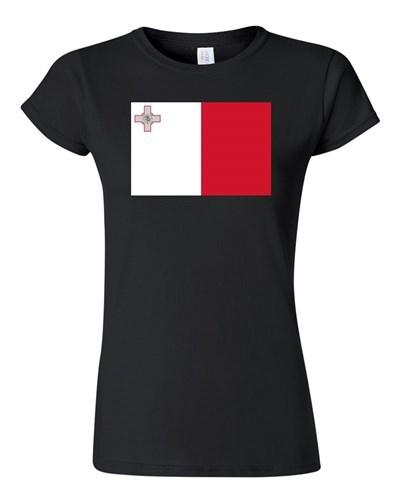 Junior Malta Country Flag Europe Valetta State Nation Patriotic DT T-Shirt Tee Unisex T-Shirt