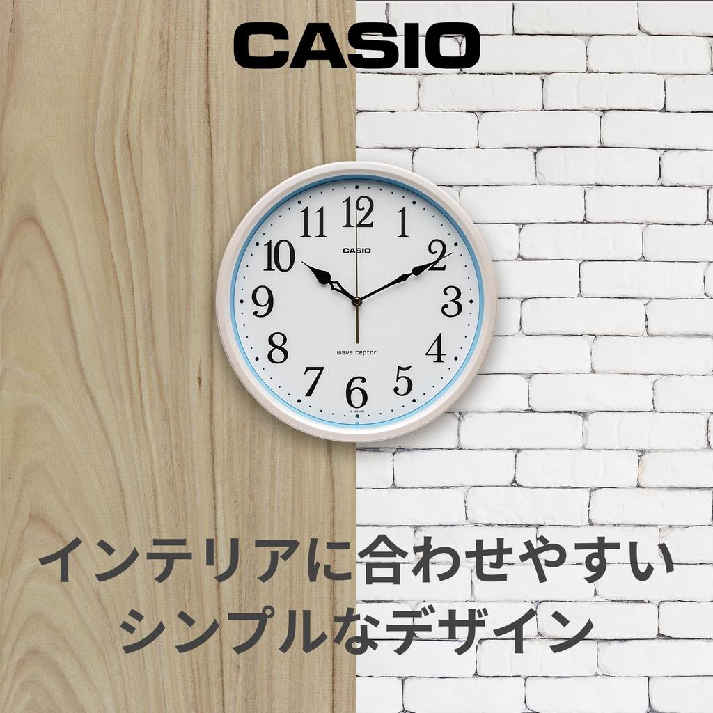 Casio Wall Clock Radio Clock Wave Cepter Analog Standard Night Second Hand Stop White Pearl White IQ-350AMJ-7JF