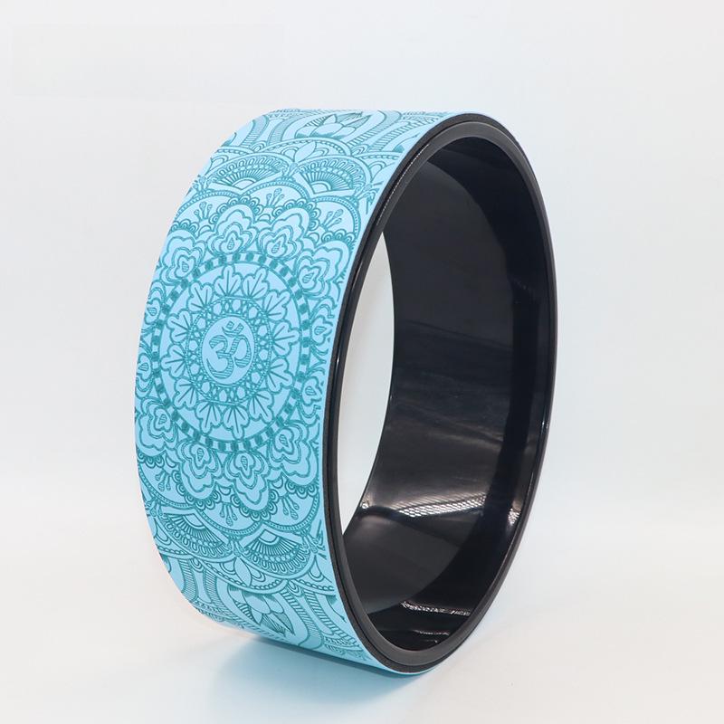 Колесо для йоги 32*14 см для тренировок, фитнеса и упражнений на пресс - подходит для беременных женщин и занятий родителей с детьми