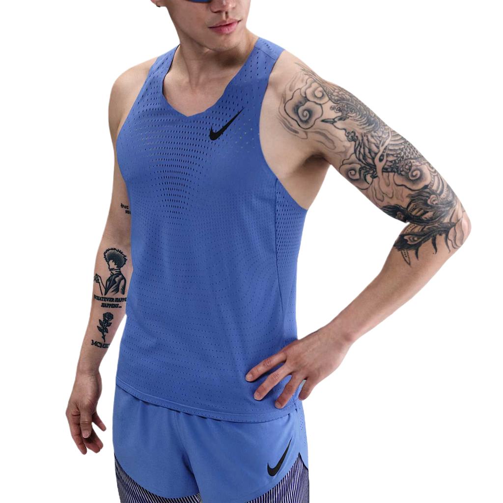 Nike Aeroswift Dri-Fit Adv Comfortable Fashion Simple Versatile Vest Men Tops Blue FN4232-411