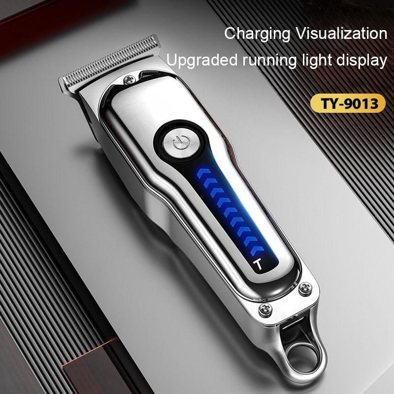 Silver Stainless Steel Hair Clipper For Profressional Barbers & Personal Self-Cutting Trims All Types Of Hair, Beard, Mustache