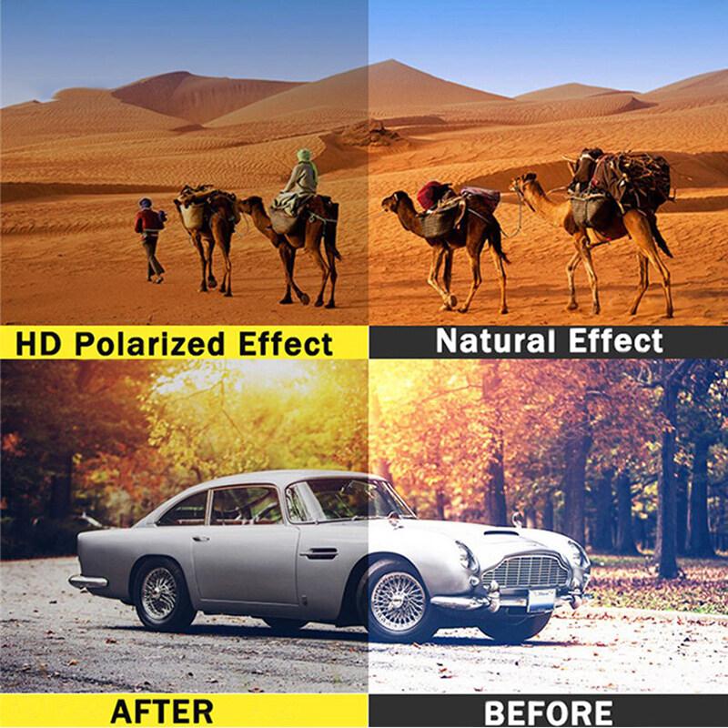 Мужские солнцезащитные очки, поляризационные солнцезащитные очки UV400, солнцезащитные очки дневного и ночного использования двойного назначения, безопасные для вождения, очки ночного видения, легкие очки