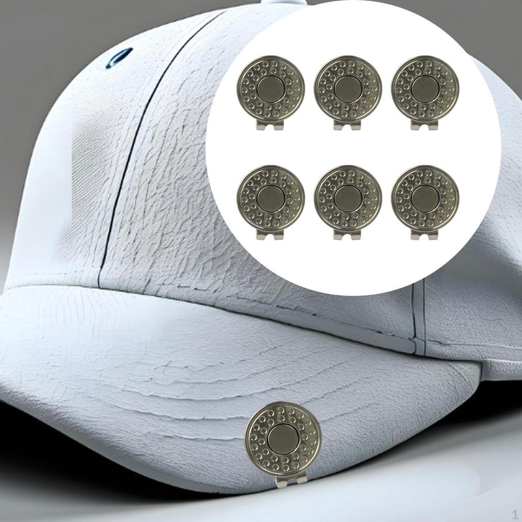 6 Golf Cap Clips, , Easy to Install And Professional Accessories.