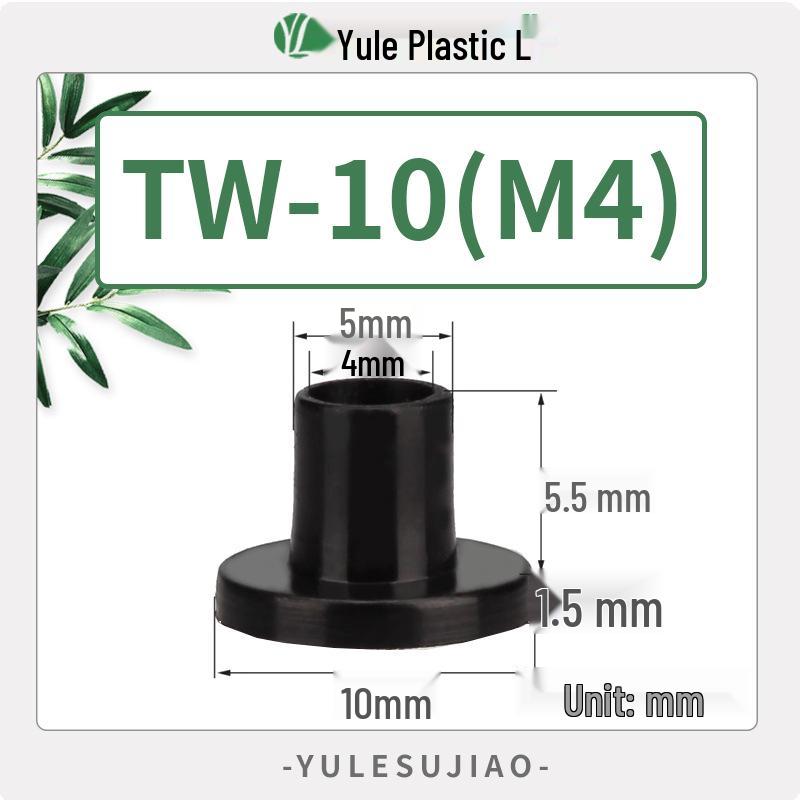 Nylon Insulating T-Type Plastic Washer for Transistor