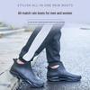 Мужские низкие водонепроницаемые мотоциклетные сапоги для езды на мотоцикле - нескользящая резиновая обувь для рыбалки