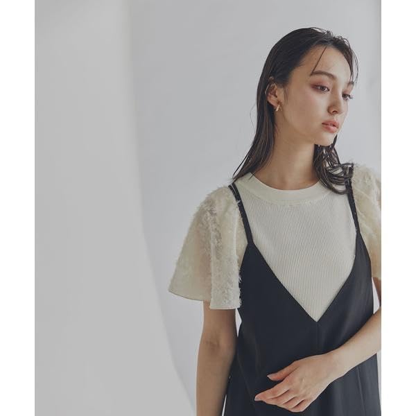 Beauty Casual Cami Charcoal [Natural Basics] Dress, V-neck Dress, Women's,