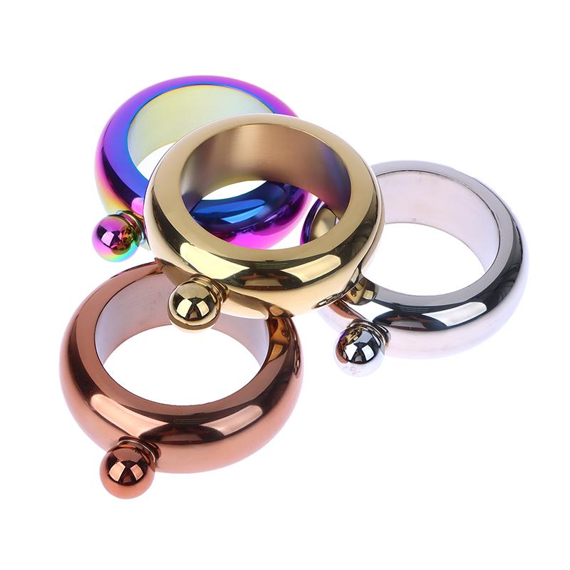 1 шт. 3,5 унции аксессуары для напитков из нержавеющей стали для виски водки алкоголя круглый шикарный браслет на бедро фляжка бутылка вина браслет