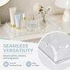 2 pcs Acrylic Countertop Tray Transparent Colorful Bathroom Vanity Tray Storage Tray  Bathroom Decor