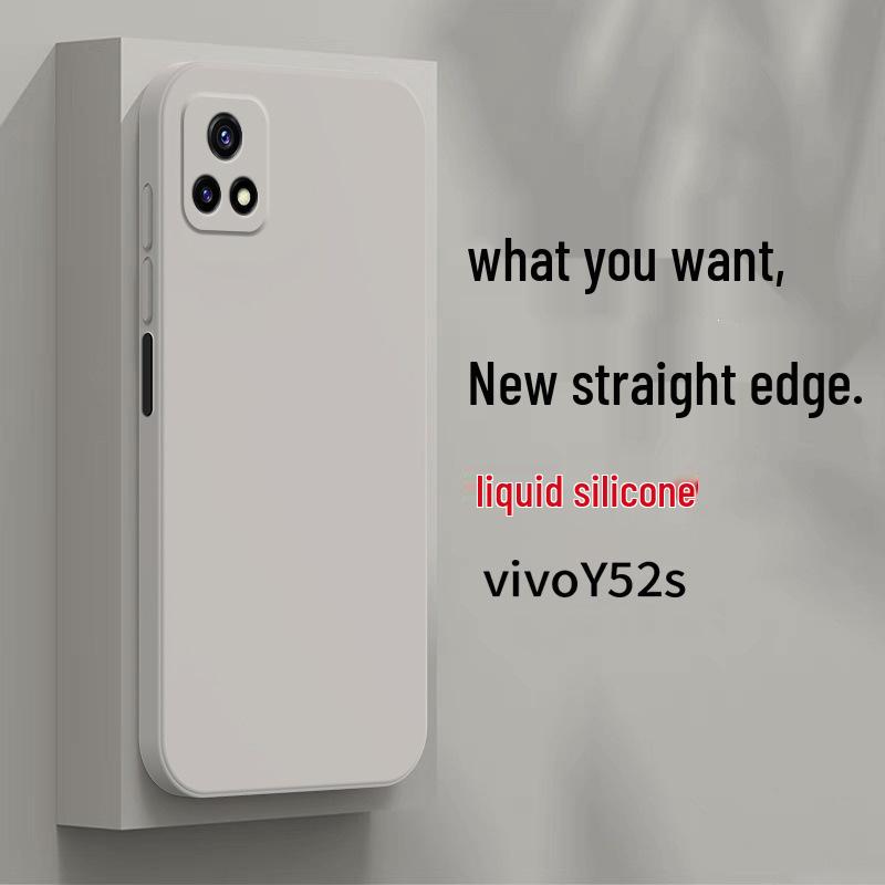 Чехол Vivo Y52s V2057A из жидкого силикона - Полное покрытие, защита от падений