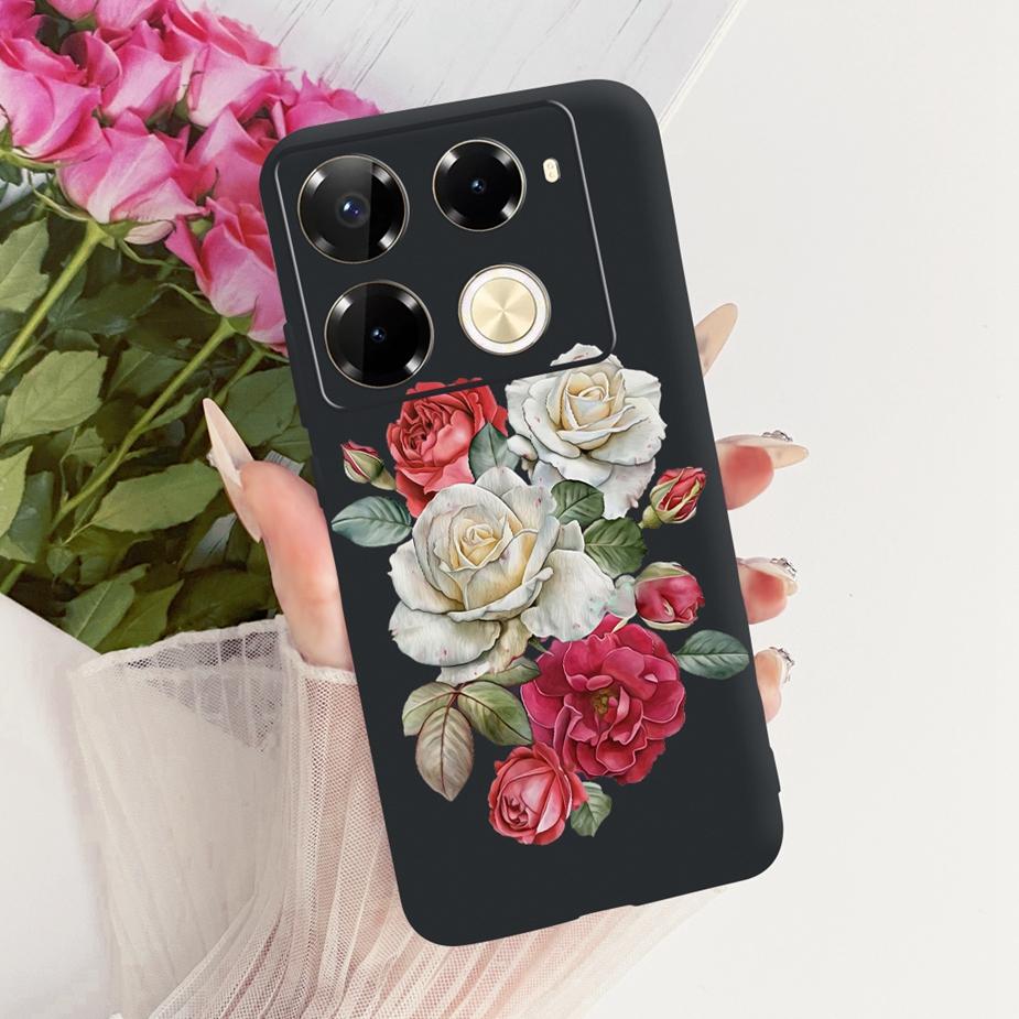 For Infinix Note 40 40X 5G Case X6852 New Butterfly Painted Cover Soft Silicone Case For Infinix Note 40 Pro Plus Note40 X Shell