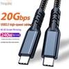 Кабель данных USB 3.2 Type-C на Type-C, 20 Гбит/с, Проекция на экран 8K, Быстрая зарядка 240 Вт