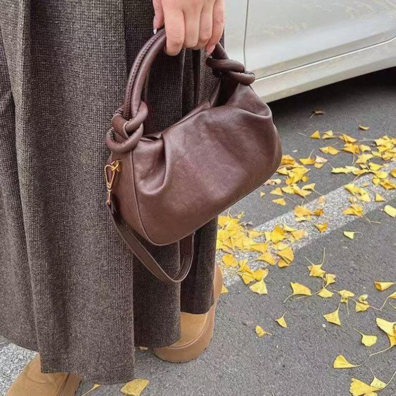 Handheld Fashionable Solid Color Women's Crossbody Bag New Simple Casual Shoulder Bag High-End Handbag KTY