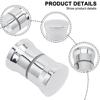 Ручка Handle HandlDoor Knob Замена ручки для двери в ванную комнату Ручка из хромированного пластика Серебряная ручка для винного шкафа Ручка для стеклянной двери в душ