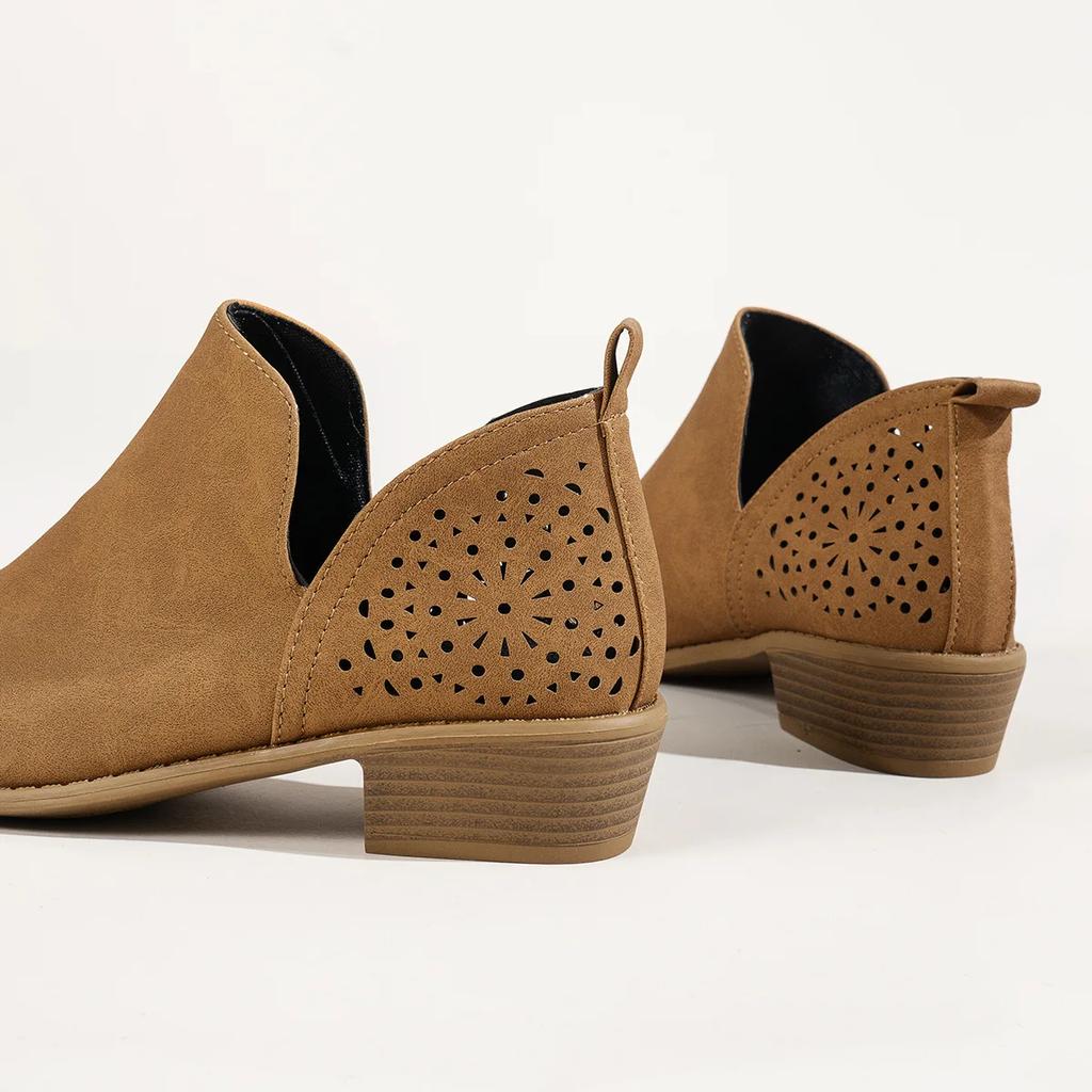 Женские ботильоны Outlet Летние сапоги на низком каблуке с леопардовым принтом Толстая подошва Сексуальные женские сапоги цвета хаки на высоком каблуке Женская обувь Женские сапоги