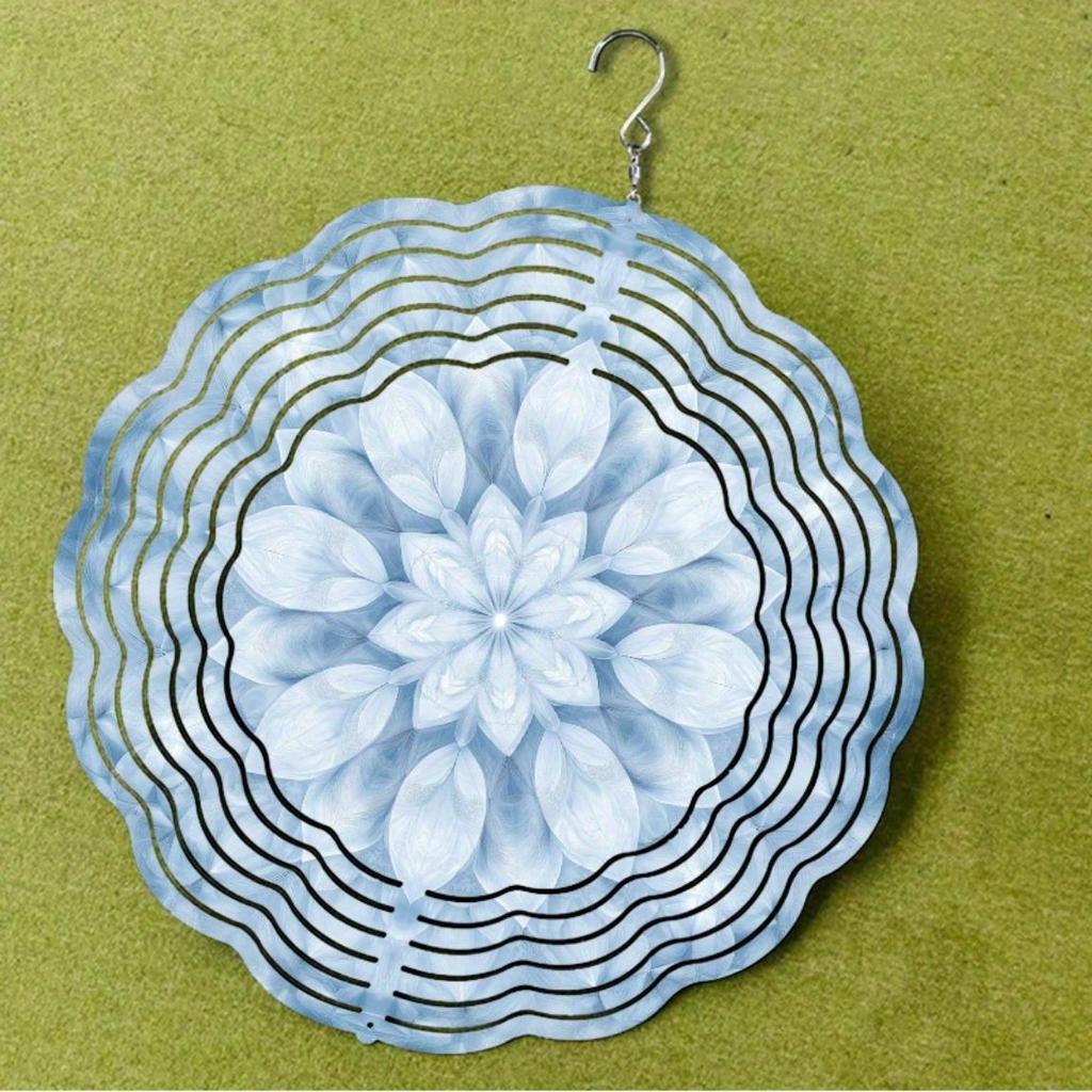 Metal Wind Spinner for Garden Courtyard Patio Outdoor Decor No Power Required Rotating Hook Festival Wind Chime Hanging Ornament